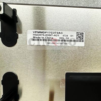 7인치 800*480 LCD 디스플레이 HSD070JDW7-A21 자동차 화면 패널 WLED LVDS GPS 내비게이션